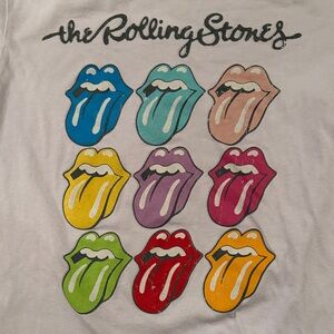 The Rolling Stones Multicolor Tongue Graphic Tee